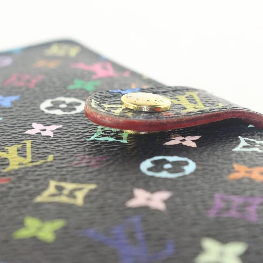 LOUIS VUITTON Black Monogram Multicolor Agenda PM Small Ring 1LV727K